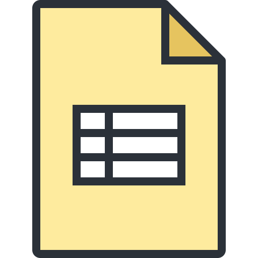 Table svg vector icon