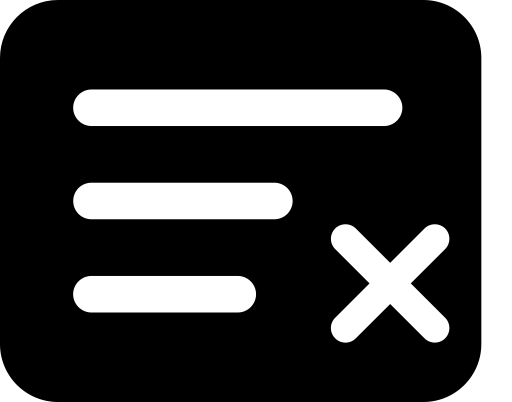 Canceled svg vector icon