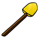 gold, shovel icon