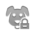 dog,lock icon