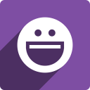 media, messenger, shadow, social, square, yahoo svg vector icon