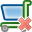 delete, shoppingcart icon