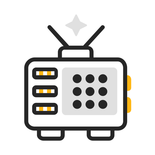 Line Color Tv svg vector icon