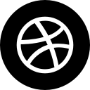 dribbble, media, online, social svg vector icon