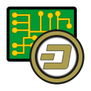 coin, cryptocurrency, currency, dash, digital, exchange, wallet svg vector icon