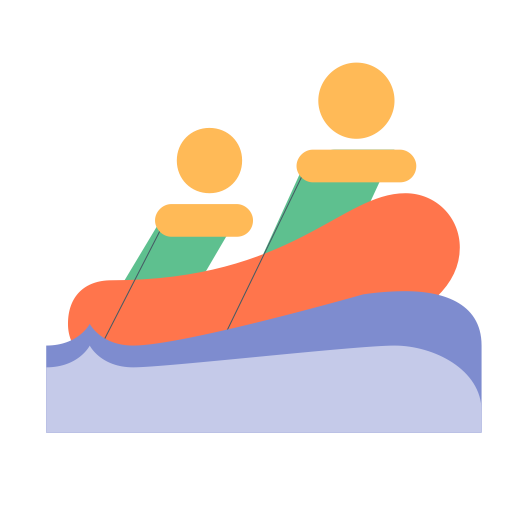 Rafting svg vector icon