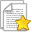 document, star icon
