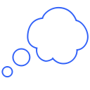 bubble, dream, happy, idea, speech, talk, think svg vector icon