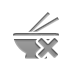 chopsticks,bowl,cross icon