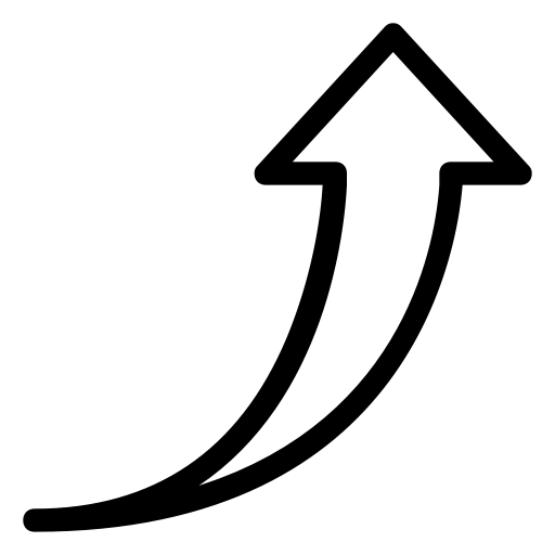 Upward svg vector icon