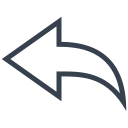 back, backward, direction, left, previous, undo svg vector icon
