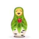 matryoshka, plant icon