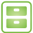 archive, basic, green icon