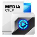 cilp, media icon