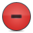 button, minus, red icon