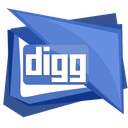 digg, logo, media, social, square icon