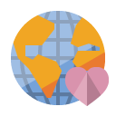 world,heart icon