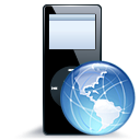 ipod,nano,blackweb,mp3 player icon