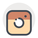 instagram, media, network, social, web svg vector icon