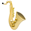 instrument, jazz, music, saxophone icon