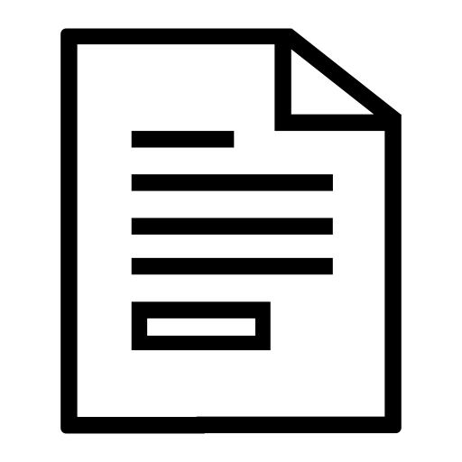 Document svg vector icon