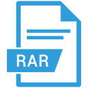 document, extension, format, paper, rar svg vector icon