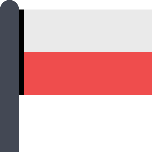 Flag Poland svg vector icon