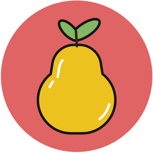 Pear svg vector icon