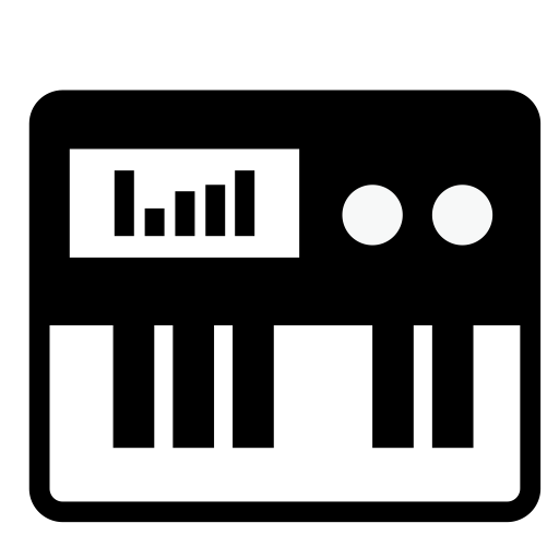 Electronic Organ svg vector icon