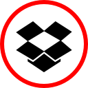 dropbox, media, online, social svg vector icon