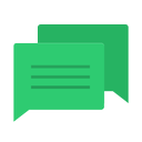 alert, blog, comment, communication, hangouts, imessage, message, mms, notification, sms, text icon