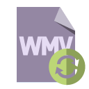 file,format,wmv,refresh icon