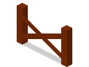 fence svg vector icon