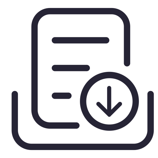 Document Download svg vector icon