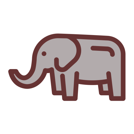 Elephant svg vector icon