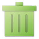 trash,green,recycle bin icon
