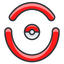 game, go, moltros, play, pokeball, pokemon svg vector icon