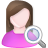 user,female,search,profile,member,person,people,human,woman,account,find,seek icon