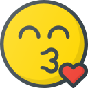 emoji, emote, emot, emot, kiss svg vector icon