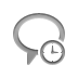 speech,balloon,clock icon