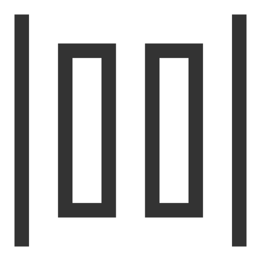 Horizontal Bisection svg vector icon