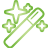 basic, green, magic, wand icon