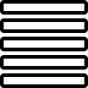 interface, rows, stack, unordered list, vertical align svg vector icon