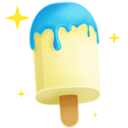 milky,blue icon