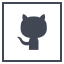 github, logo, media, social svg vector icon