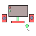 computer, display, monitor, pc, screen svg vector icon