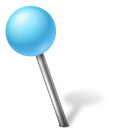 azure, ball, base, creative, dom, left, map, marker, shimmer icon