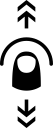 flick, vertical svg vector icon
