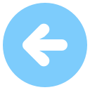 arrow, circle, circled, direcrion, left svg vector icon