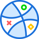 brand, dribbble, logo, network, social svg vector icon